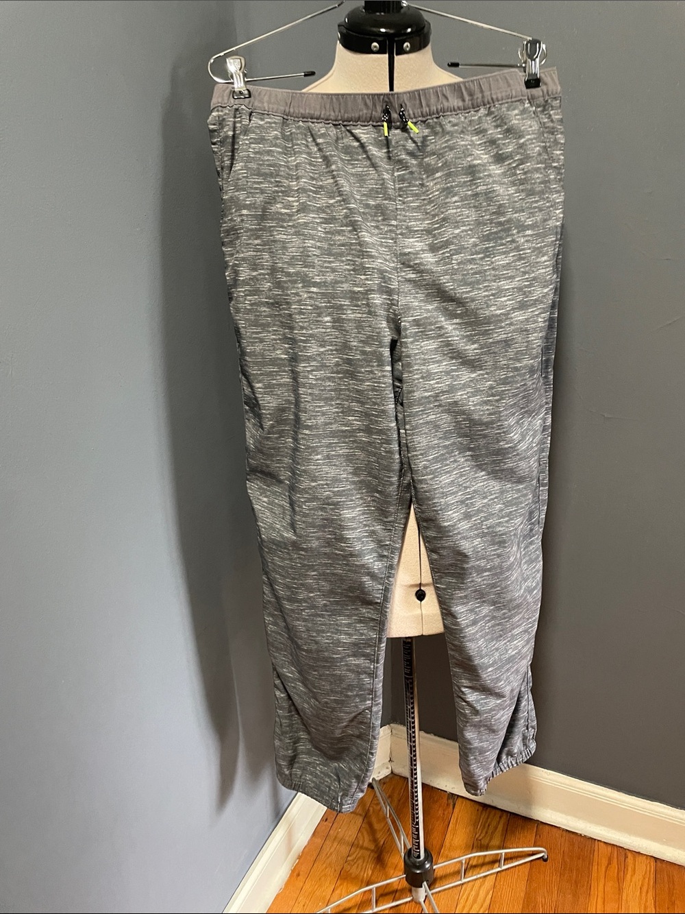 Lands' End Kids Heather Gray Jogger Sweatpants Size-XXL/18 H-20H